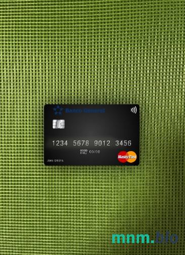 Panama Banco General wygląd zdjęcia mastercard skan PSD + zdjęcie